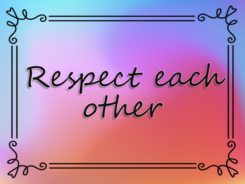 marriage advice: Respect Each Other