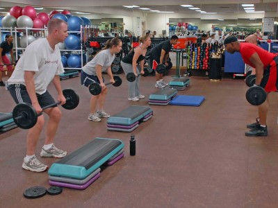 Taking fitness classes