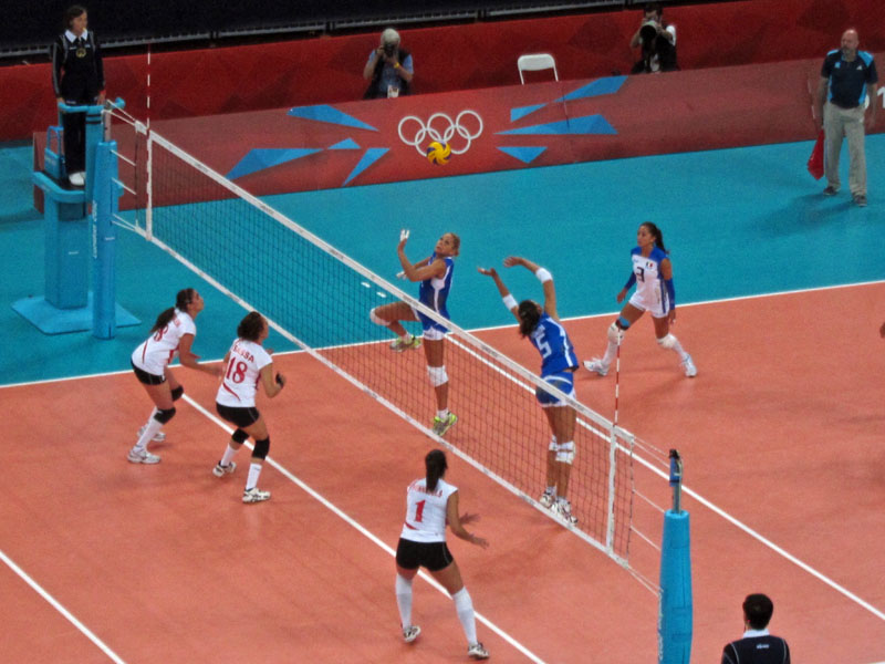 volleyball (going to a match)