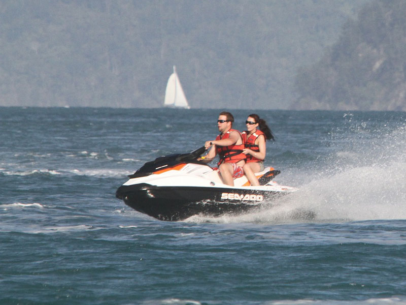jet skiing