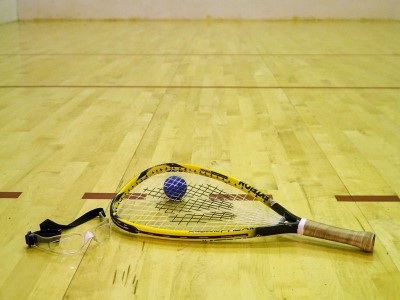 Playing racquetball