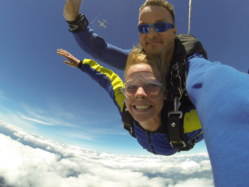 skydiving