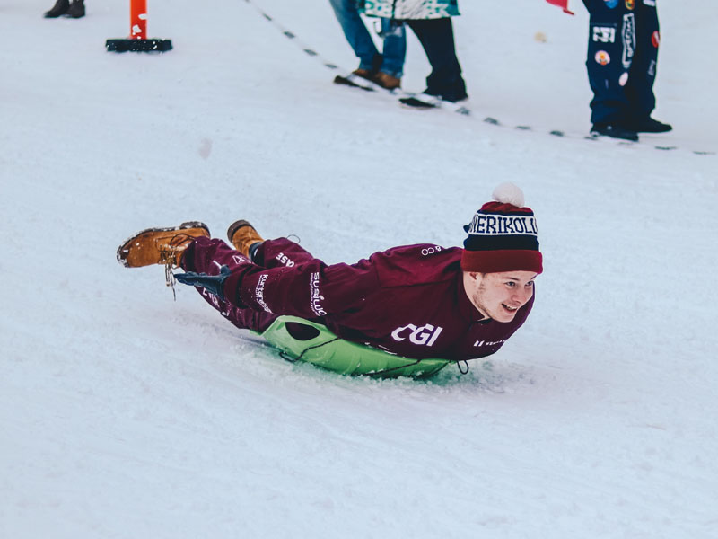 sledding