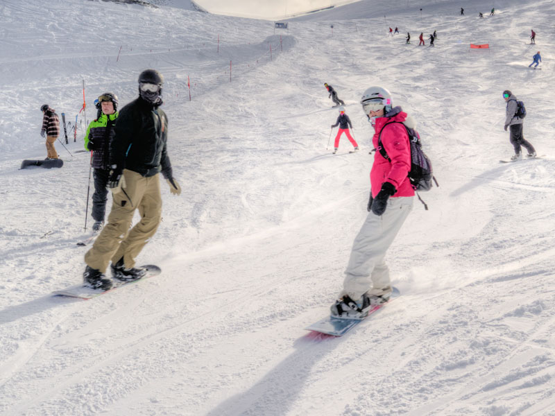 snowboarding