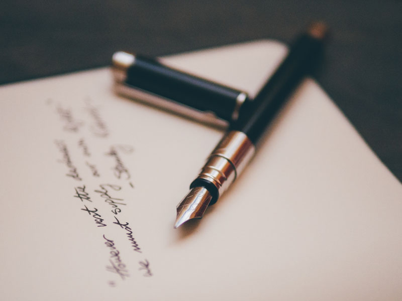 writing poetry