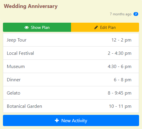 Date planner image