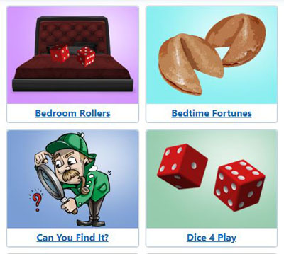 Bedroom and foreplay games